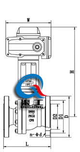 Q941M電動高溫球閥 (配HR執(zhí)行器)