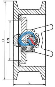 對夾雙瓣止回閥 (結(jié)構(gòu)圖)